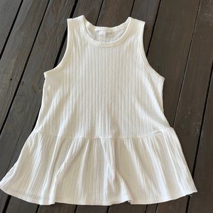 EUC Peplum Tank